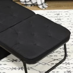 HOMCOM Ottoman Sofa Bed, 4 In 1 Multi-Function Button Tufted Folding Sleeper Chair Bed With Adjustable Backrest, Pillow, Side Pocket -Cozy Living Deals Store GUEST 41953d97 dd0e 4893 99fa f981a39c6386