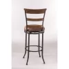 Charleston Swivel Ladder Back 26" Counter Height Barstool Metal/Tan - Hillsdale Furniture