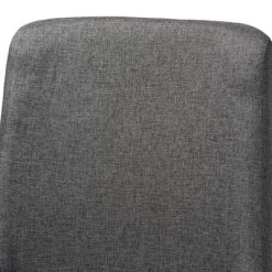 Set Of 4 Pernille Fabric Upholstered Walnut Finished Dining Chairs Gray/Walnut - Baxton Studio