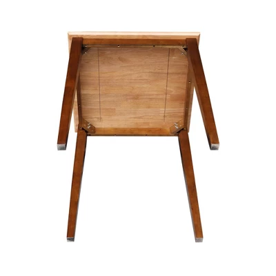 Solid Wood Top Table With Shaker Legs Cinnamon/Brown - International Concepts 4 Solid Wood Top Table With Shaker Legs Cinnamon/Brown - International Concepts - Image 4