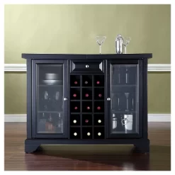LaFayette Sliding Top Bar Cabinet - Black - Crosley -Cozy Living Deals Store GUEST 434d57d0 93ec 4041 a464 41f2a15dd52a
