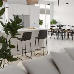 Merrick Lane 30 Inch Faux Bar Height Bucket Seat Stools, Set Of 2 24 Merrick Lane 30 Inch Faux Bar Height Bucket Seat Stools, Set Of 2 -Cozy Living Deals Store GUEST 43dd736e e512 4f49 8331 e28ce500b8d4