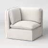 5pc Haven French Seam Modular Sectional Cream - Threshold™