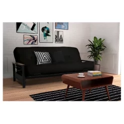 Nadia Metal Futon Frame With Wood Armrest - Room & Joy -Cozy Living Deals Store GUEST 441498eb 0201 414f b0c9 8e58559a746c