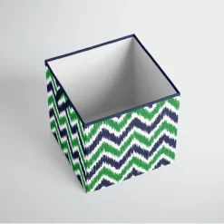 Bacati - MixNMatch Navy/Green Storage Box Small