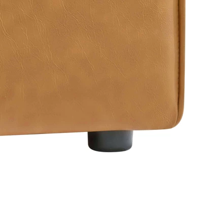 Mingle Vegan Leather Armless Chair - Modway 4 Mingle Vegan Leather Armless Chair - Modway - Image 4