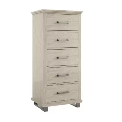 Set Of 2 24" 5 Drawer Chest And 64" 9 Drawer Dresser Beige - Accent Furniture