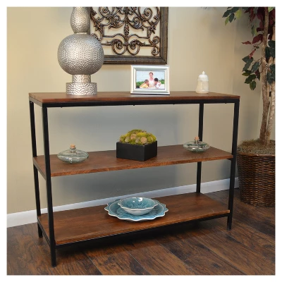 Finley Console/TV Stand - Chestnut/Black - Carolina Chair And Table 1 Finley Console/TV Stand - Chestnut/Black - Carolina Chair And Table