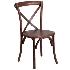 Merrick Lane Davisburg Stackable Wooden Cross Back Bistro Dining Chair -Cozy Living Deals Store GUEST 44dc0585 3f57 499c bfe5 7139d2eea188