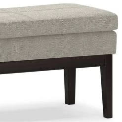 Bragg Ottoman Bench Light Gray - WyndenHall -Cozy Living Deals Store GUEST 45421d71 54e3 41ea 803e 989758761d36