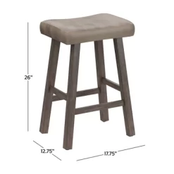 26" Saddle Wood Backless Counter Height Barstool Rustic Gray - Hillsdale Furniture -Cozy Living Deals Store GUEST 458fe193 2561 4cd0 9383 92e3b8f71402