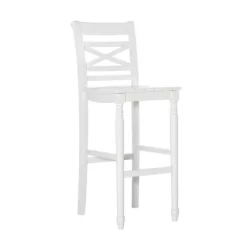Bristol Barstool White - Powell Company -Cozy Living Deals Store GUEST 45cbf09e 0d6a 4b4d 8e33 c79c32edcf91