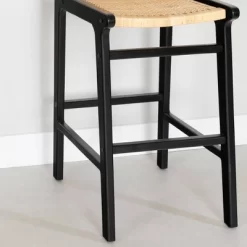 Balka Rattan Barstool Rattan/Black - South Shore -Cozy Living Deals Store GUEST 45d70e8d d918 41e8 9921 6a9d2d91ad71