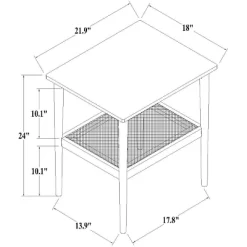 Wood & Cane Square Accent Side Table - Hearth & Hand™ With Magnolia 16 Wood & Cane Square Accent Side Table - Hearth & Hand™ With Magnolia -Cozy Living Deals Store GUEST 46b28839 eb42 4b32 a0f7 6d40fd6b5238