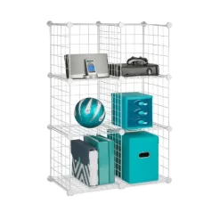 Honey-Can-Do 6 Cube Storage Set White