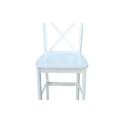 30" X-Back Counter Height Barstool White - International Concepts -Cozy Living Deals Store GUEST 473f5d85 2cf8 470a 8e09 d613ee8aa33b
