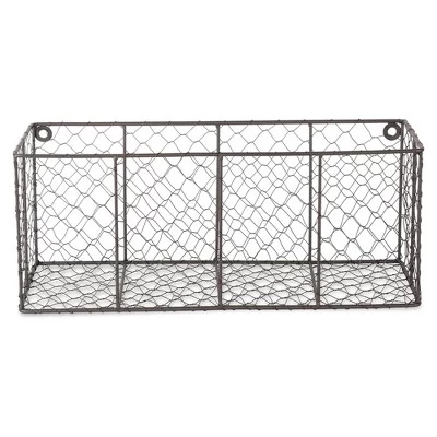 DII Chicken Wire Vintage Industrial Rustic Farmhouse Wall Medium Storage Basket For Plants, Towels, Food, And More, Gray (2 Pack) 2 DII Chicken Wire Vintage Industrial Rustic Farmhouse Wall Medium Storage Basket For Plants, Towels, Food, And More, Gray (2 Pack) - Image 2