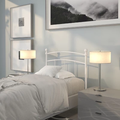 Emma And Oliver Decorative Metal Headboard 1 Emma And Oliver Decorative Metal Headboard