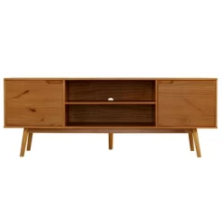 Solid Wood Mid-Century Modern TV Stand For TVs Up To 80" - Saracina Home -Cozy Living Deals Store GUEST 48805313 cc17 4994 abcd 906cc16aab94