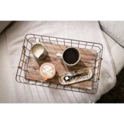 2pc Rectangle Rustic Wood And Metal Basket Set Brown - Stonebriar Collection 7 2pc Rectangle Rustic Wood And Metal Basket Set Brown - Stonebriar Collection -Cozy Living Deals Store GUEST 49379211 2c13 46a6 ac8b 61ea2a157bdd