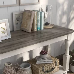Philoree Farmhouse Console Table Antique White - HOMES: Inside + Out 11 Philoree Farmhouse Console Table Antique White - HOMES: Inside + Out -Cozy Living Deals Store GUEST 497a8b2f 82bd 45bc 8f88 ac4c176216ae