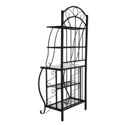 Valencia Baker Rack Storage Unit Metal/Black - Boraam Industries -Cozy Living Deals Store GUEST 4991175e 2ba5 4f89 8c78 372bcee0ff74
