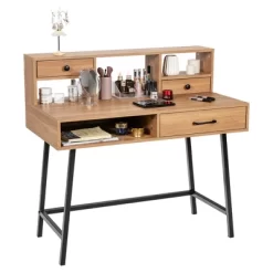 Costway Makeup Vanity Table Computer Writing Desk Storage With Drawer Shelf Industrial -Cozy Living Deals Store GUEST 4a3df43c 313a 4cd1 babe 5ee9afb58246