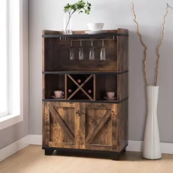 Lamage Wine Cabinet Buffet With Wine Rack - HOMES: Inside + Out