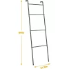 NEX 2pk 4 Tier Ladder Style Towel Racks Black