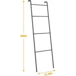 NEX 2pk 4 Tier Ladder Style Towel Racks Black