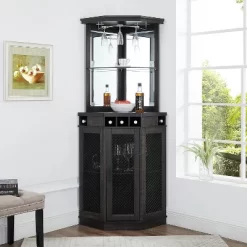 Corner Bar Unit With Mesh Doors - Home Source 13 Corner Bar Unit With Mesh Doors - Home Source -Cozy Living Deals Store GUEST 4b246651 9719 49d1 be7c c25d2ca81008