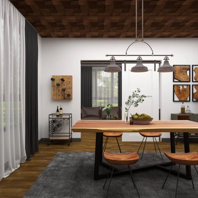 Rustic Wood Wall Wine Rack Brown - Olivia & May 19 Rustic Wood Wall Wine Rack Brown - Olivia & May - Image 19