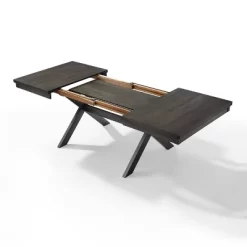 Hayden 5pc Extendable Dining Set With 4 Slat Back Chairs Slate - Crosley -Cozy Living Deals Store GUEST 4c9b0f6a 1e7a 4c97 81c6 59a2db625865