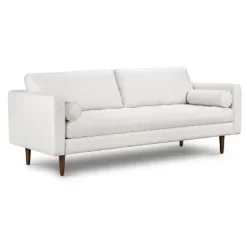 Florence Mid-Century Modern Sofa Bright Ash - Poly & Bark