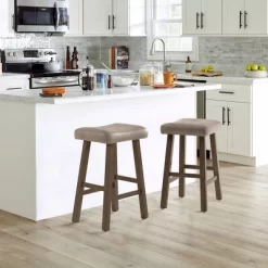 26" Saddle Wood Backless Counter Height Barstool Rustic Gray - Hillsdale Furniture -Cozy Living Deals Store GUEST 4d359f65 b727 4045 9a2c ad1451489268
