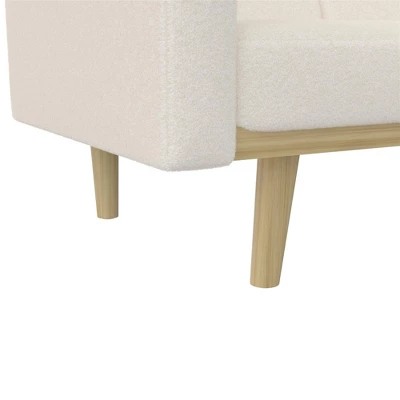 Benedict Wooden Futon Ivory - Room & Joy 6 Benedict Wooden Futon Ivory - Room & Joy - Image 6