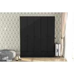 Denmark 5 Door 2 Drawer Wardrobe - Polifurniture -Cozy Living Deals Store GUEST 4d7941a5 113e 48cf 8dff 4b8d3d9841f0