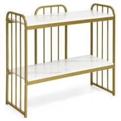 Costway 2-Tier Console Table Modern Buffet Serving Table Storage Shelf For Entryway -Cozy Living Deals Store GUEST 4dbf9f42 00c2 40fc 86df a83478478ea6