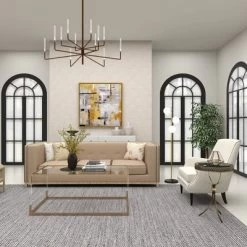 Metal And Glass Round Pedestal Table Gold - Olivia & May -Cozy Living Deals Store GUEST 4dda5ff2 a33b 48bf bcce d2d1d9d78ae9