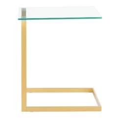 Roman Industrial Side Table Gold - LumiSource