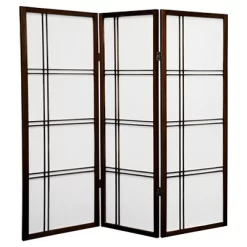 4 Ft. Tall Double Cross Shoji Screen (3 Panels) - Oriental Furniture -Cozy Living Deals Store GUEST 4dfc49fc 3c50 4e43 86e0 f097c0ed3fd8