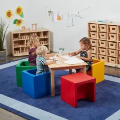 ECR4Kids Tri-Me Adaptable Kids Cube Chair, Indoor Outdoor Plastic, 3-in-1 Multipurpose Table/Seat -Cozy Living Deals Store GUEST 4e1d5fa9 da76 4fce 8704 a903fa8c54f4