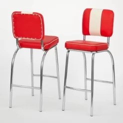 Set Of 2 30" Raleigh Retro Counter Height Barstools - Buylateral -Cozy Living Deals Store GUEST 4e2d974d 7bbd 4e9c b267 be5a03fa1e9b