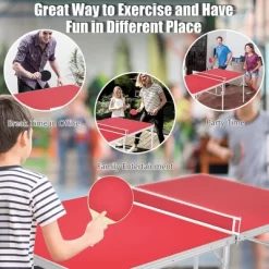 60'' Portable Table Tennis Ping Pong Folding Table W/Accessories Indoor Game -Cozy Living Deals Store GUEST 4f576a96 b624 4335 8870 738fbeeb5484