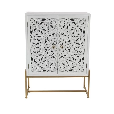 42" X 30" Traditional Wood Cabinet - Olivia & May 8 42" X 30" Traditional Wood Cabinet - Olivia & May - Image 8