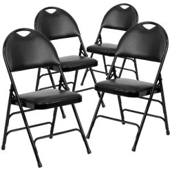 Emma And Oliver 4 Pack Home & Office Easy-Carry Party Events Padded Folding Chair -Cozy Living Deals Store GUEST 4fc508e7 bed5 4646 8348 f2040c6eb021