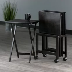 5pc Allen Snack Table Set Coffee - Winsome Wood -Cozy Living Deals Store GUEST 4fe037f0 f632 444d ad71 dca26ac8def3