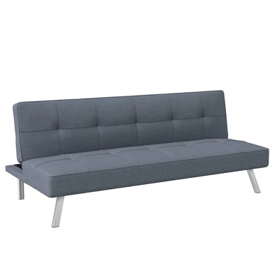 Colette Convertible Futon Sofa Bed Light Gray - Serta 2 Colette Convertible Futon Sofa Bed Light Gray - Serta - Image 2