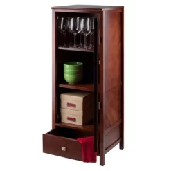 Brooke Jelly Close Cupboard With Door And Drawer Wood/Espresso - Winsome -Cozy Living Deals Store GUEST 50053502 436b 4686 be5d df92a44ee8e3