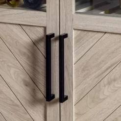 68" Boho Modern Tall Storage Wood Cabinet - Saracina Home -Cozy Living Deals Store GUEST 504fa6c9 f517 4071 9278 eb5b9777e804